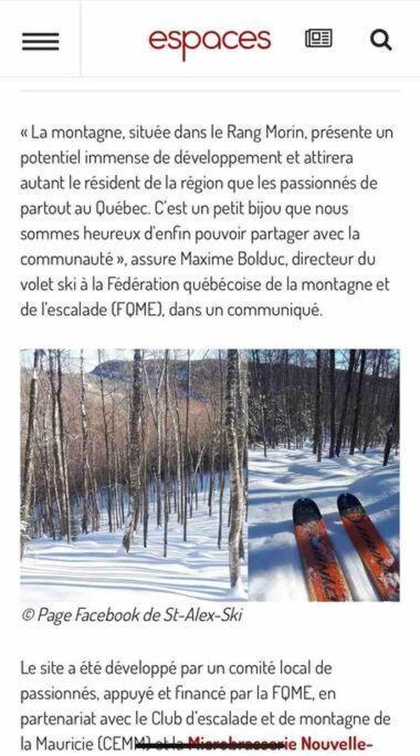 Chalet Riviere - Bord De Riviere - Romantique Сент-Алексі-де-Мон Екстер'єр фото